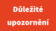 Důležité upozornění