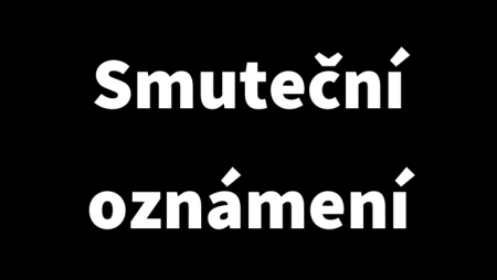 Smuteční oznámení